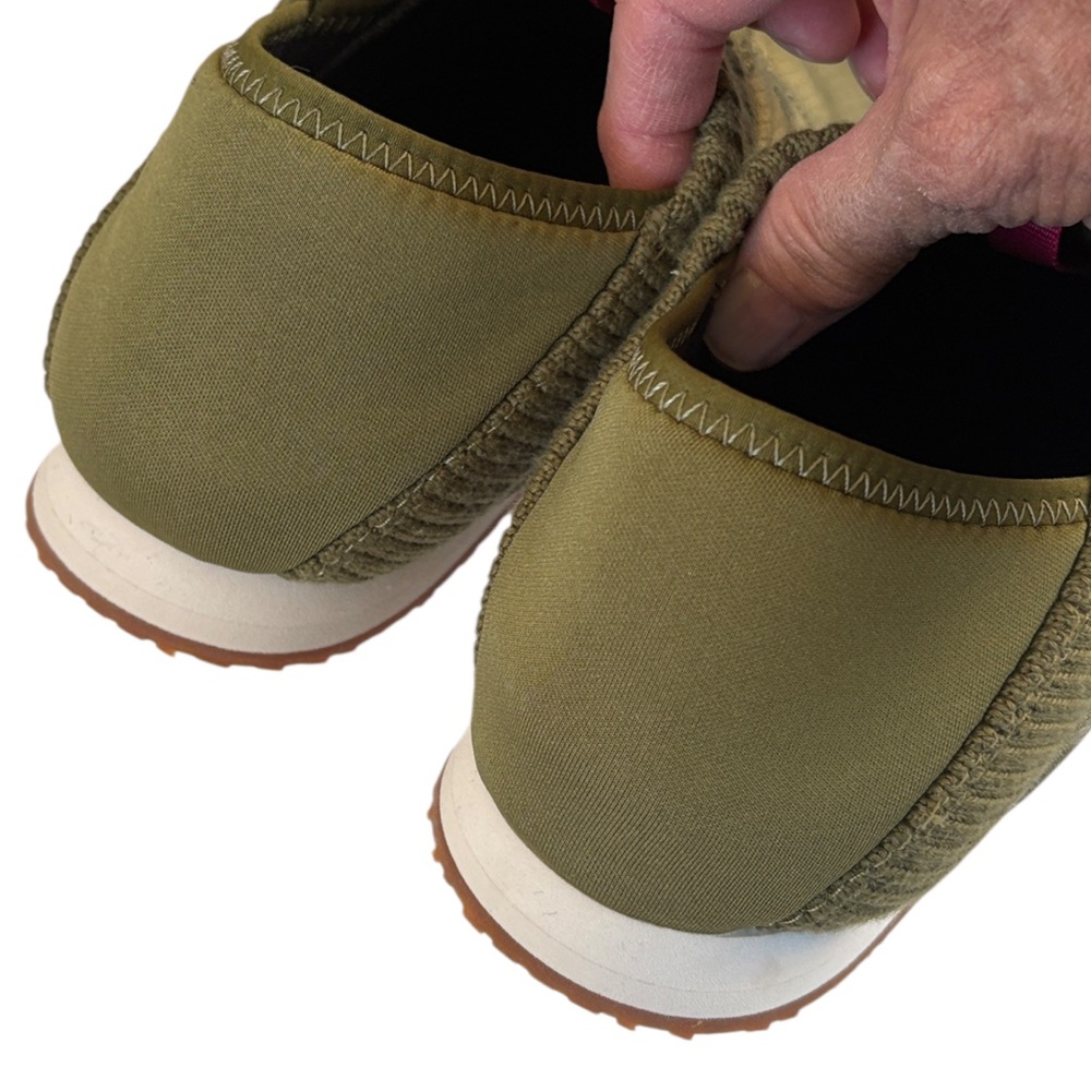 Teva Olive Green Slip-On Shoes with Pink Accent - Picture 6 of 10